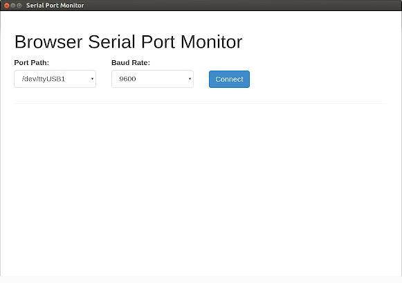 serial monitor - panel